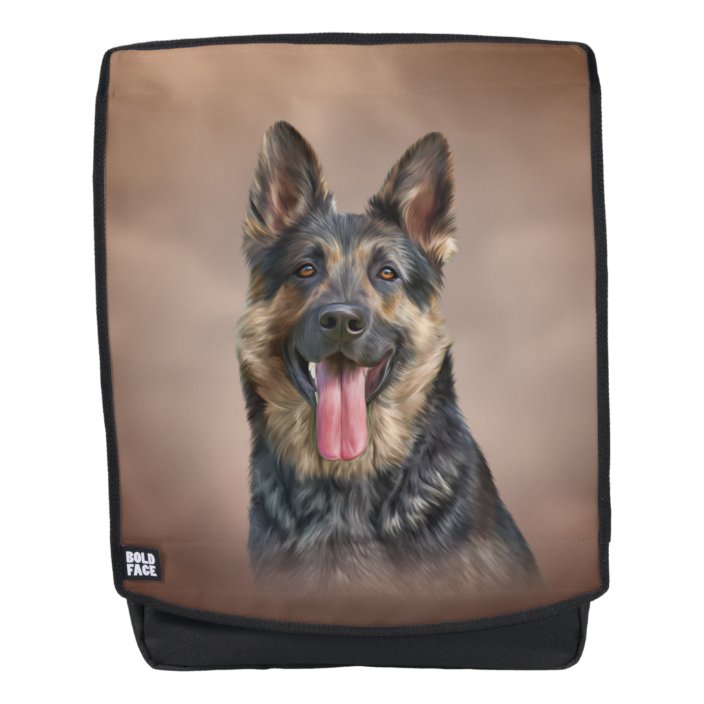 German Shepherd dog Backpack Zazzle.co.uk