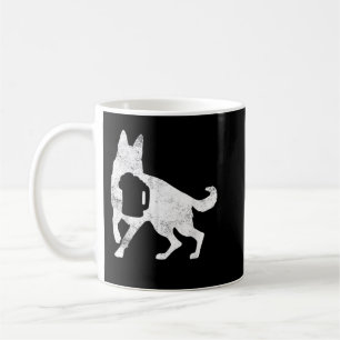 German Shepherd Dog Beer Drinking Man Woman Coffee Mug