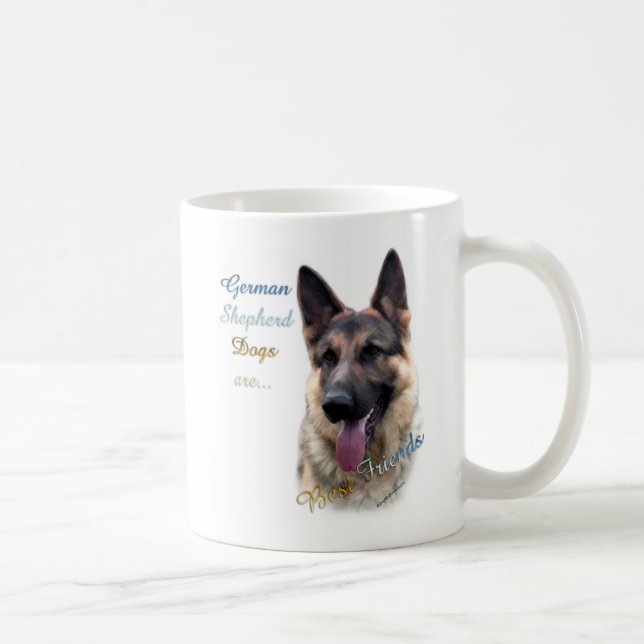 German Shepherd Dog Best Friend 2 Coffee Mug (Right)