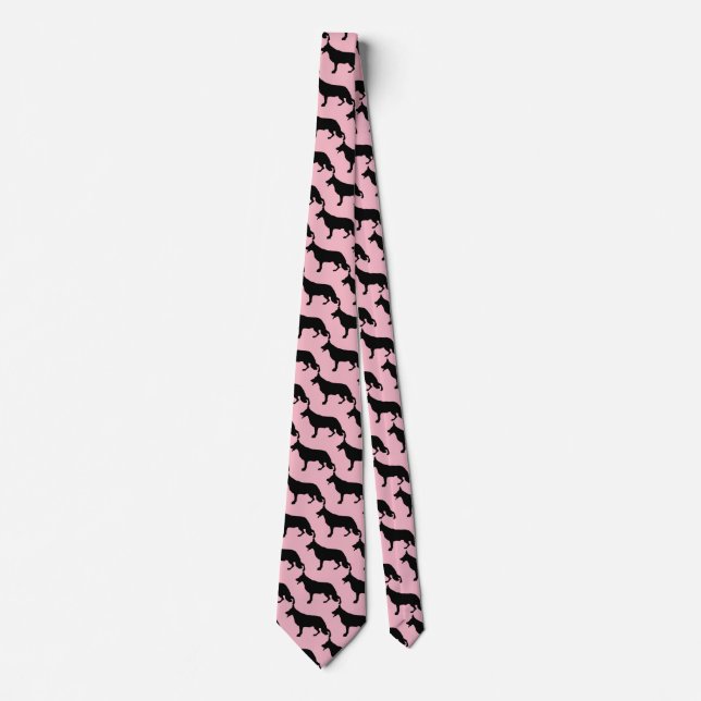 German Shepherd Dog black Tie (Front)