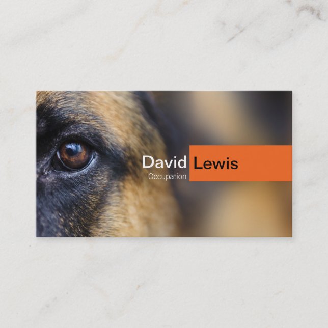 German Shepherd Dog Business Card (Front)