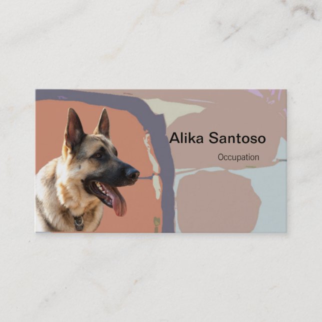 German Shepherd Dog Business Card (Front)