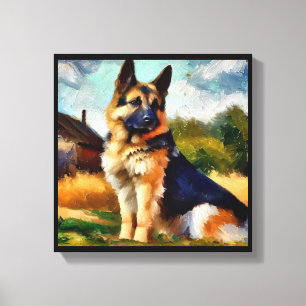 German Shepherd Dog Canvas Print