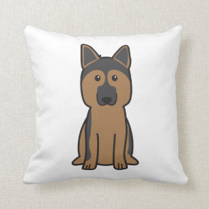 German Shepherd Dog Cartoon Cushion
