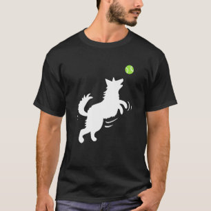 German Shepherd Dog Catching Tennis Ball T-Shirt
