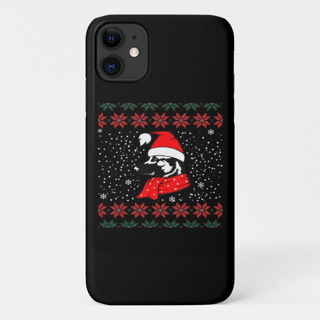 German Shepherd Dog Christmas Case-Mate iPhone Case (Back)