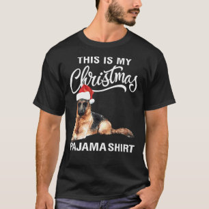 German Shepherd Dog Christmas Family Xmas T-Shirt