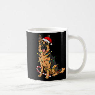 German Shepherd Dog Christmas Lights Xmas Pet Dog  Coffee Mug