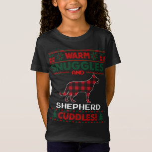 German Shepherd Dog Christmas Pajama Ugly Christma T-Shirt