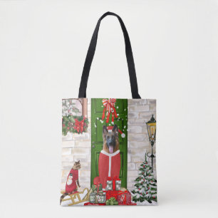 German Shepherd Dog Christmas   Tote Bag
