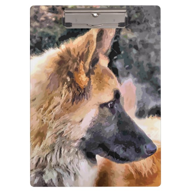 GERMAN SHEPHERD DOG CLIPBOARD (Front)