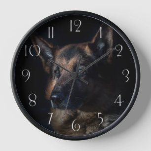 German Shepherd Dog Clock