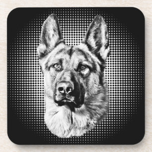 German Shepherd dog Coaster