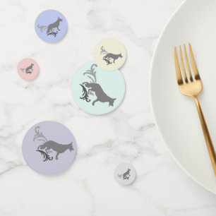 German Shepherd Dog Confetti pastel