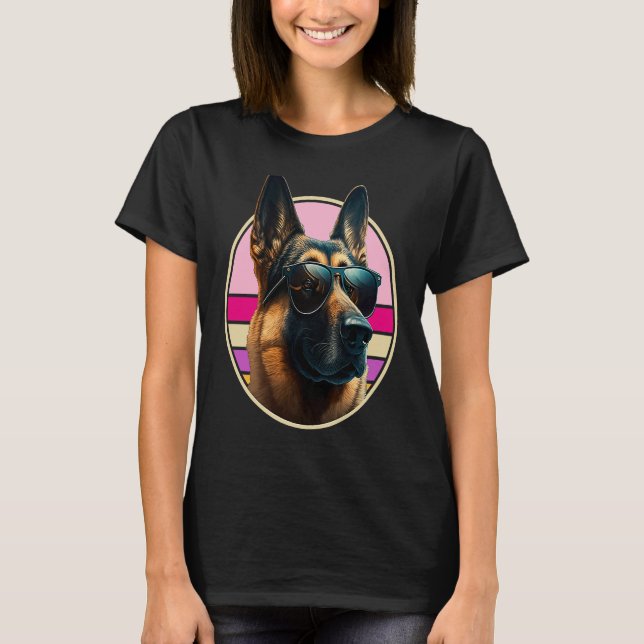 German Shepherd Dog Costume Outfit Mom Dad  4 T-Shirt (Front)