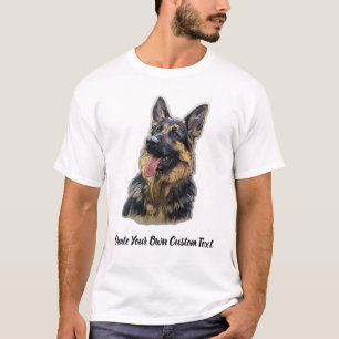 German Shepherd Dog Create Your Own Custom Text  T-Shirt