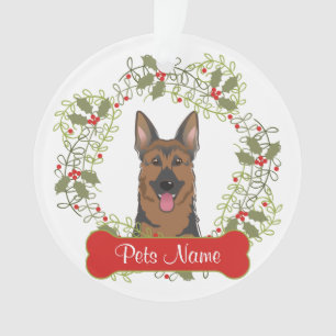 German Shepherd Dog Customisable Ornament