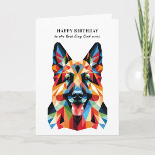 German Shepherd Dog Dad Personalised Birthday Card