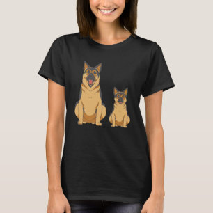 German Shepherd Dog Family Graphic for Men Women C T-Shirt