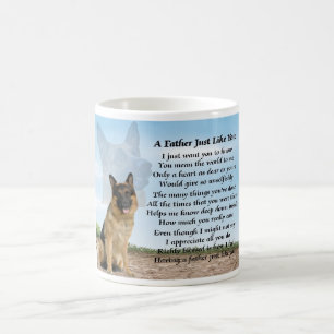 German Shepherd Dog Father Poem Mug