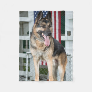 German Shepherd Dog Fleece Blanket