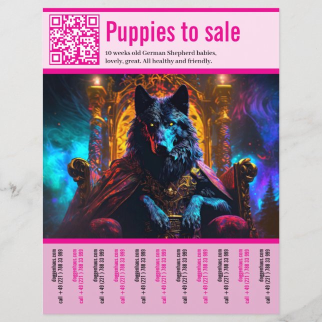German Shepherd Dog Flyer  (Front)