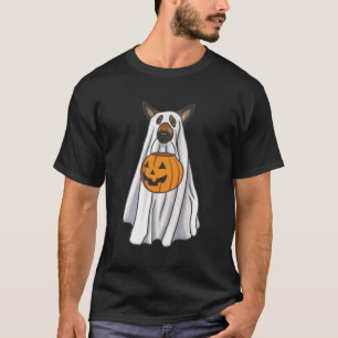 German Shepherd Dog Ghost Funny Halloween Pumpkin T-Shirt