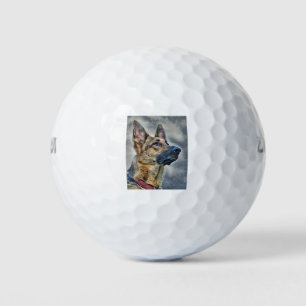 German Shepherd Dog Golf Balls