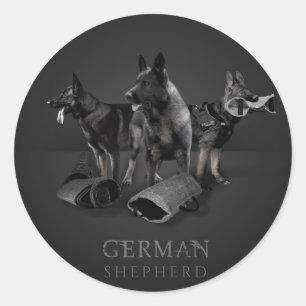 German Shepherd Dog  - GSD Classic Round Sticker