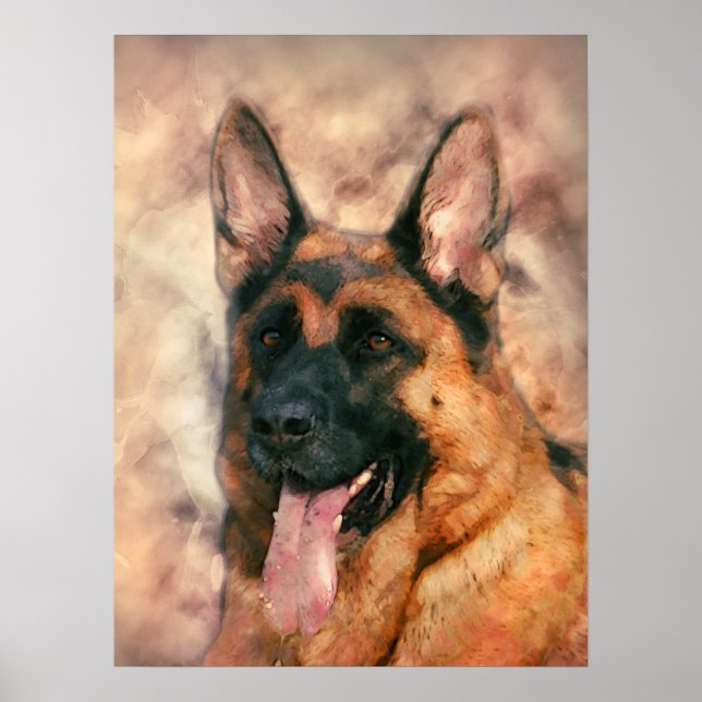German Shepherd Dog  - GSD Poster (Front)
