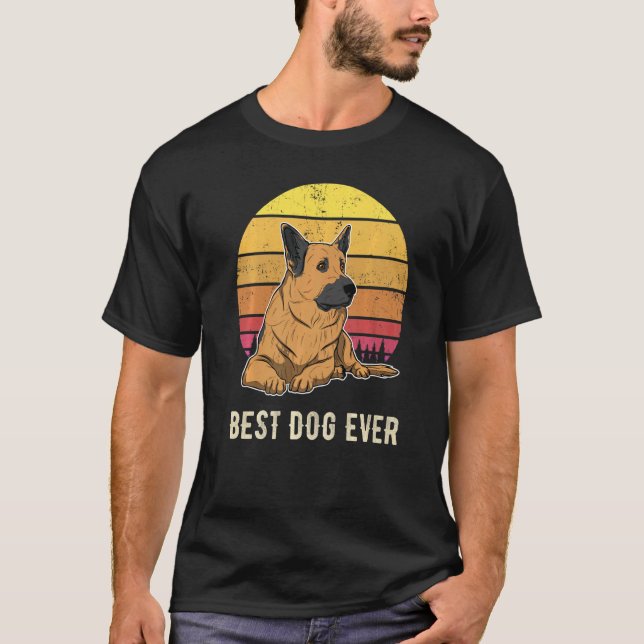 German Shepherd Dog Gsd Sunset  6 T-Shirt (Front)