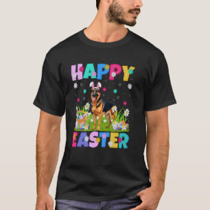 German Shepherd Dog Happy Easter Egg Hunt Bunny Ea T-Shirt