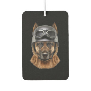 German Shepherd Dog Helmet Gift For Biker In Motor Car Air Freshener