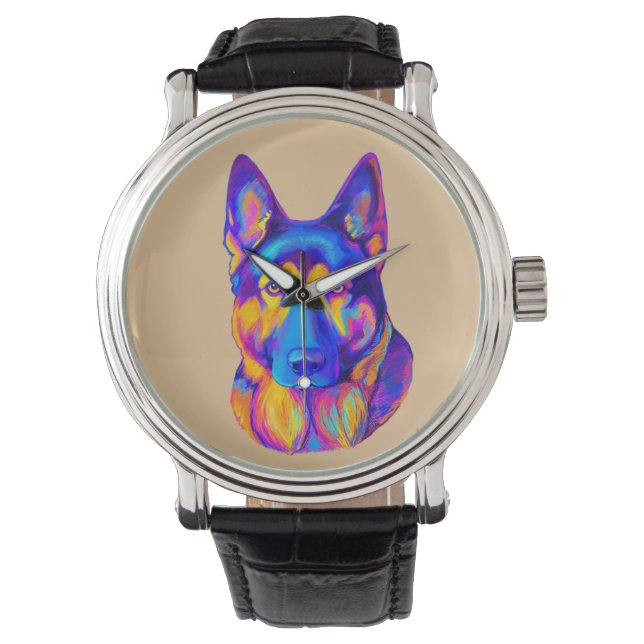 German Shepherd Dog in Colours Watch (Front)