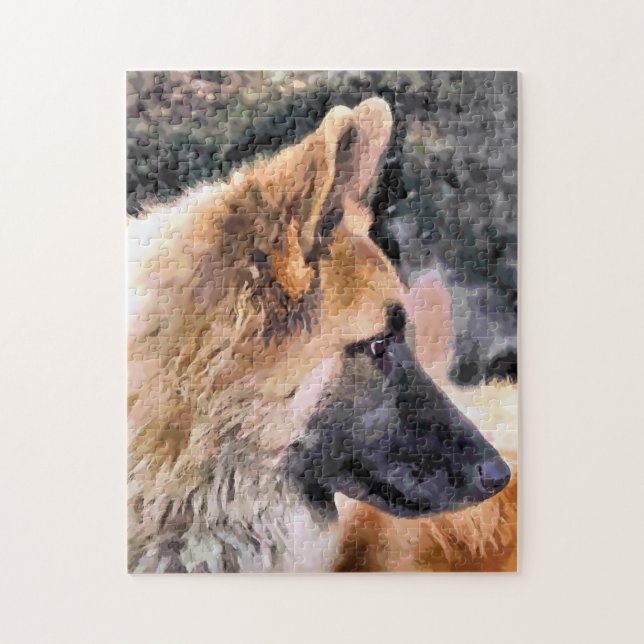 GERMAN SHEPHERD DOG JIGSAW PUZZLE (Vertical)