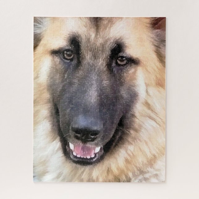 GERMAN SHEPHERD DOG JIGSAW PUZZLE (Vertical)