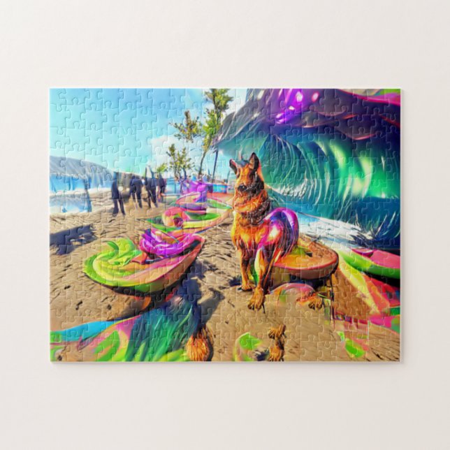 German Shepherd Dog Jigsaw Puzzle (Horizontal)