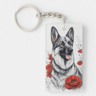 German Shepherd Dog Key Ring