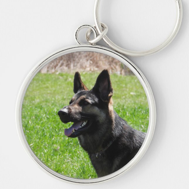 German Shepherd Dog Key Ring (Front)