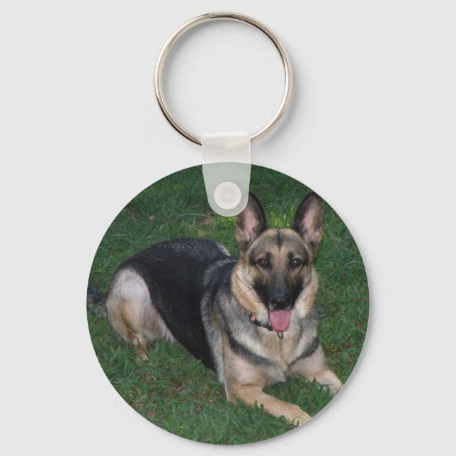 German Shepherd Dog Keychain (Front)