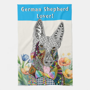 German Shepherd Dog Kitchen Towel 