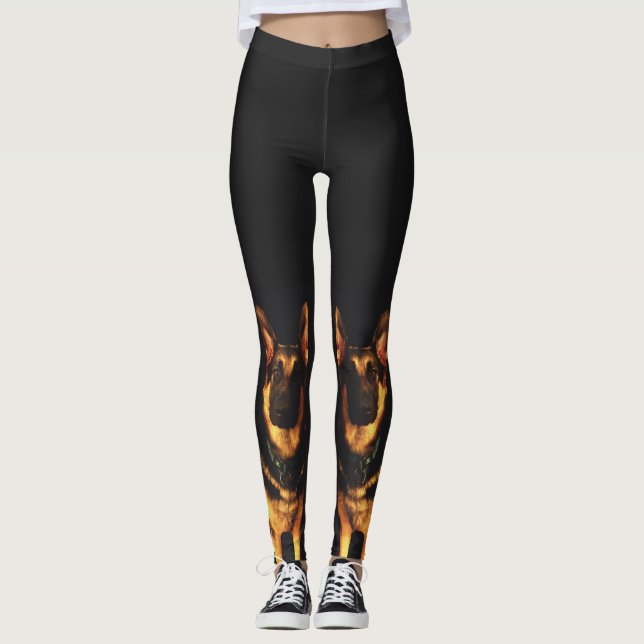 GERMAN SHEPHERD DOG leggings (Front)
