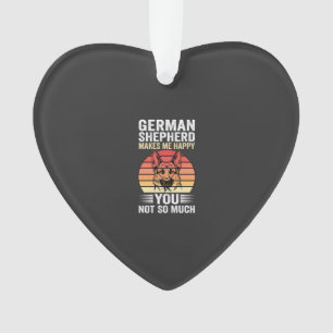 German Shepherd Dog Lover Funny Retro Ornament