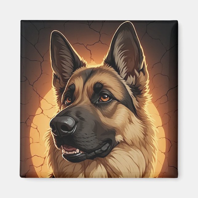 🐾 German Shepherd Dog Lover Gift Ideas 🐾 Magnet (Front)