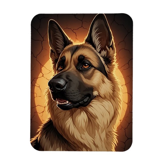 🐾 German Shepherd Dog Lover Gift Ideas 🐾 Magnet (Vertical)