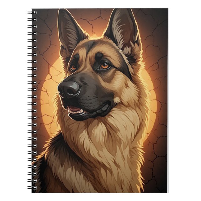 🐾 German Shepherd Dog Lover Gift Ideas 🐾 Notebook (Front)