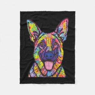 German Shepherd Dog Lovers Fleece Blanket
