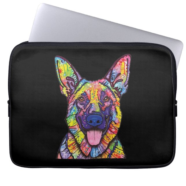 German Shepherd Dog Lovers Laptop Sleeve (Front)