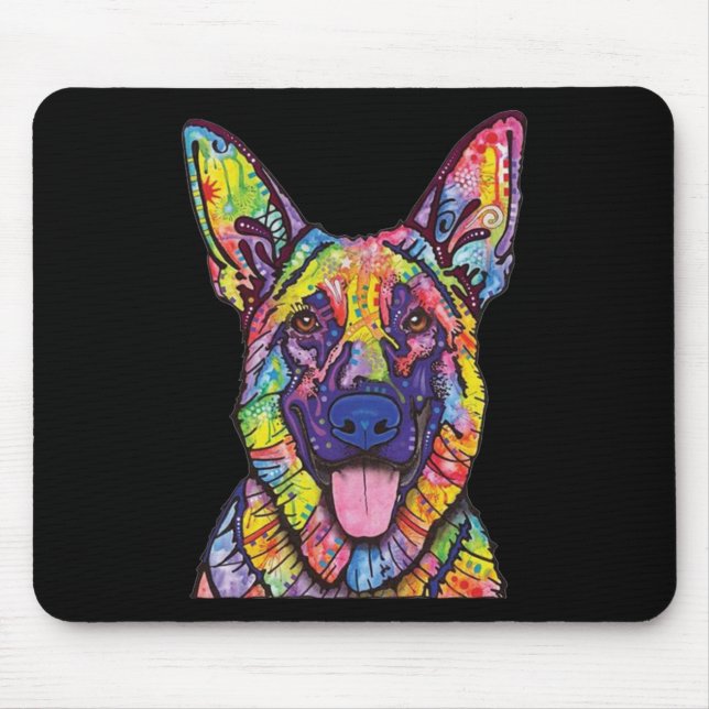 German Shepherd Dog Lovers Mouse Mat (Front)