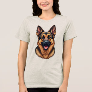 German Shepherd Dog – Loyal & Intelligent Dog Love Tri-Blend Shirt